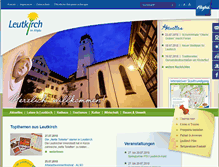 Tablet Screenshot of leutkirch.de